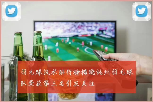 羽毛球技术排行榜揭晓杭州羽毛球队荣获第三名引发关注