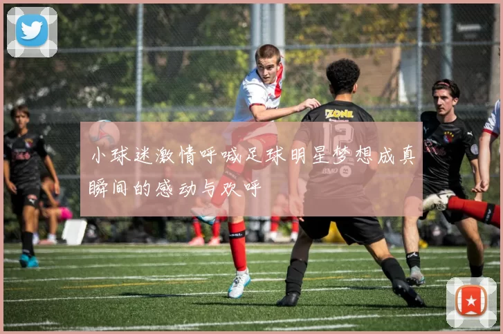 小球迷激情呼喊足球明星梦想成真瞬间的感动与欢呼